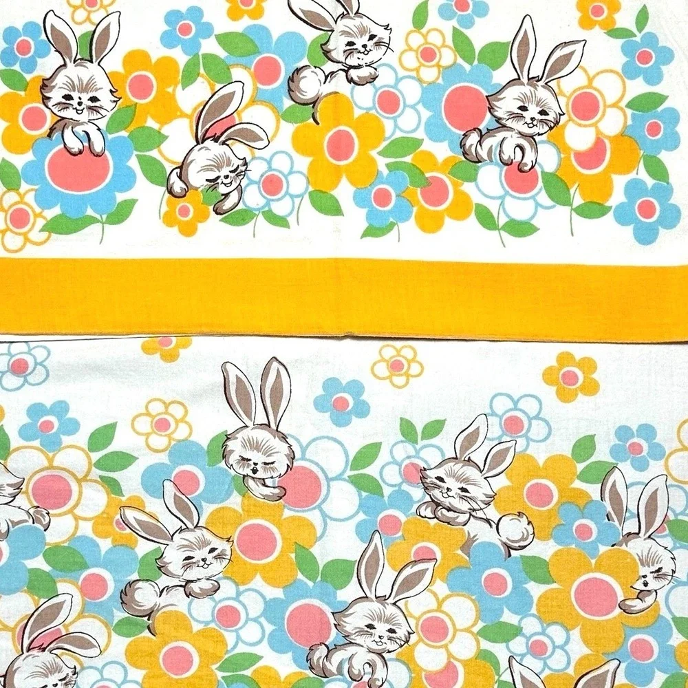 Vintage crib sheet